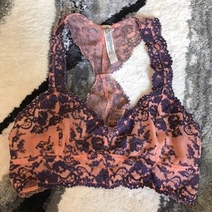 Intimately Free People Pink and Purple Bralette
